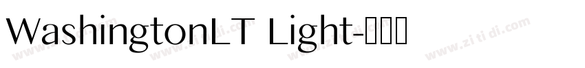 WashingtonLT Light字体转换